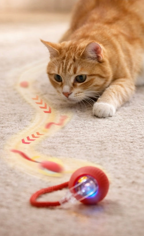 Balle interactive pour chat et chien" – Anti-ennui automatique